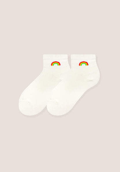 Media Corta Arcoiris Dama-1
